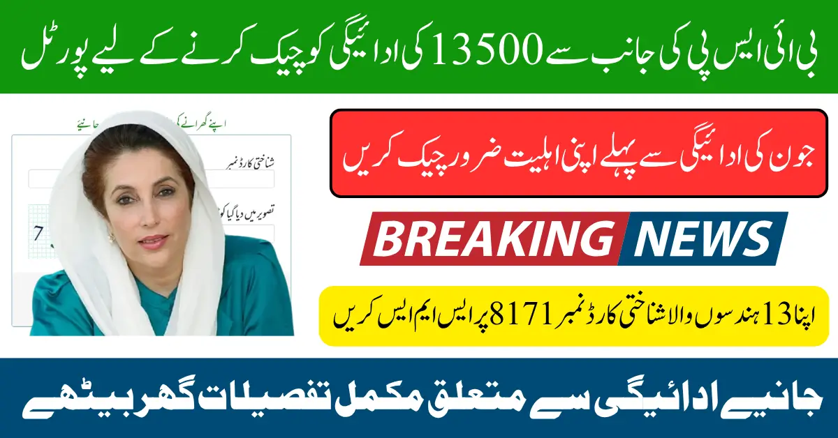 BISP 8171 Portal Eligibility Check Using Nadra Authorize CNIC Know Details Step By Step